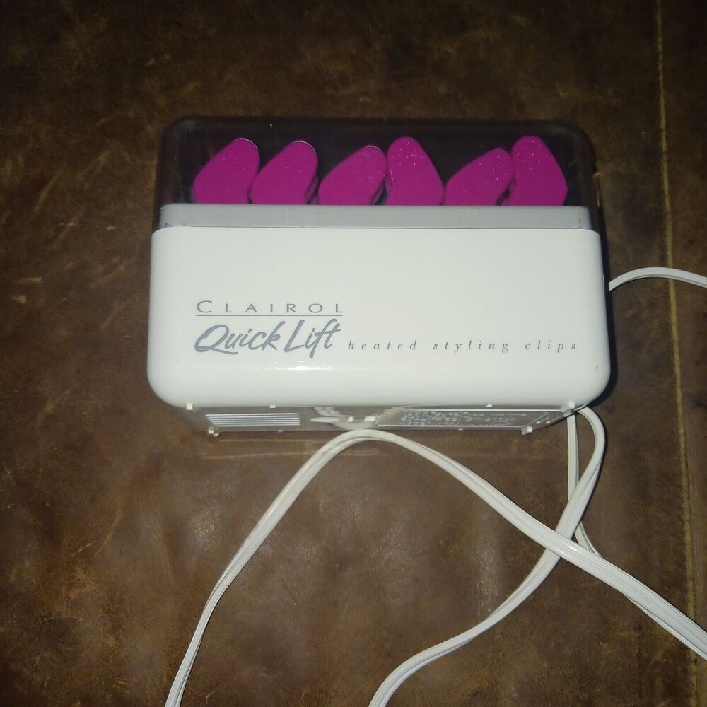 Vintage Clairol Quick Lift Heated Hair Styling Clips Viral Tiktok TESTED WORKS